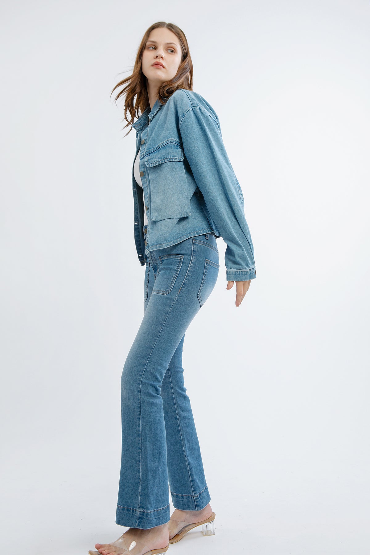 Monday Blues Lumi Denim Shirt Jacket