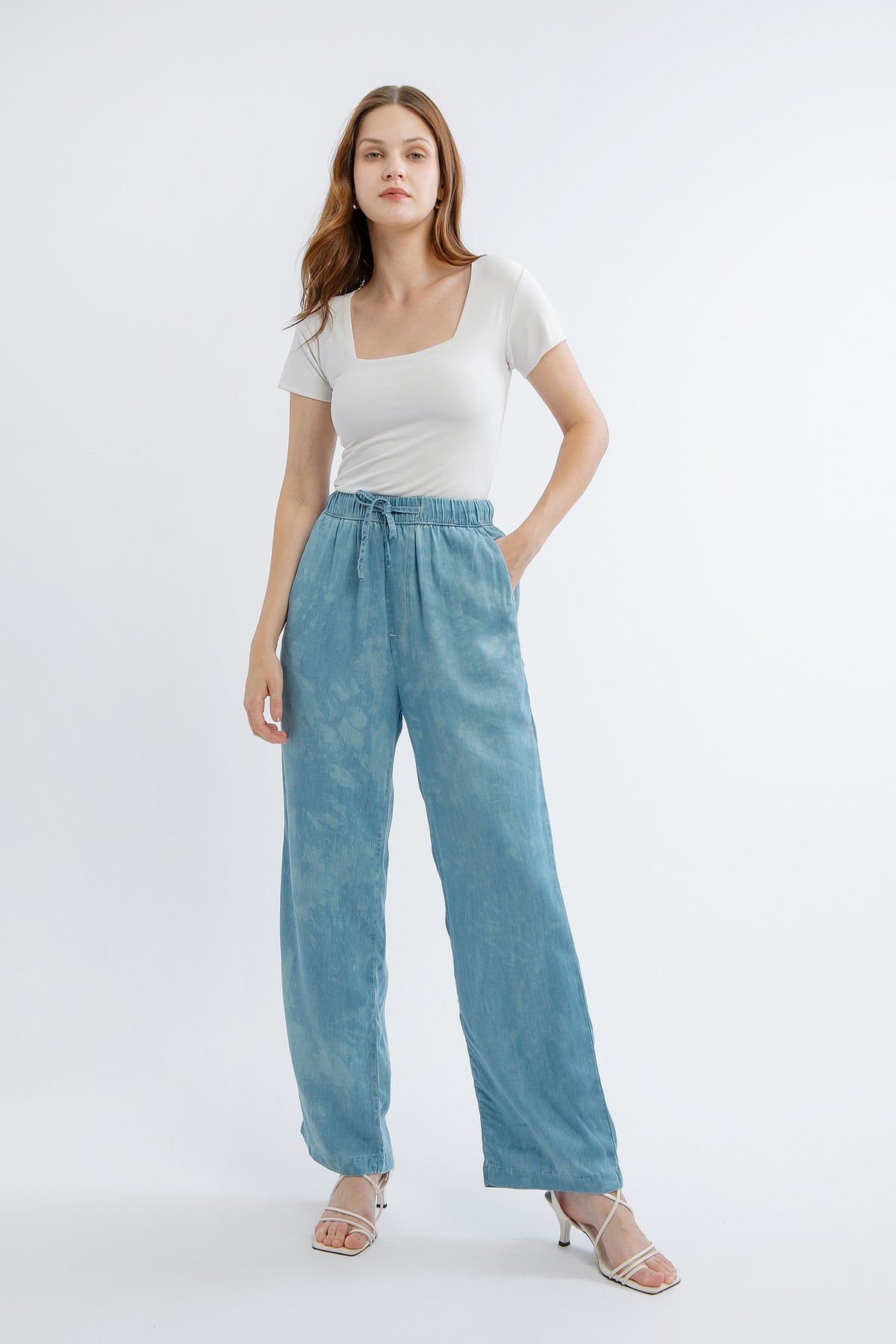 Cloud Tie - Dye Tencel Denim