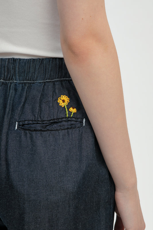 Garden Denim Tencel Pants