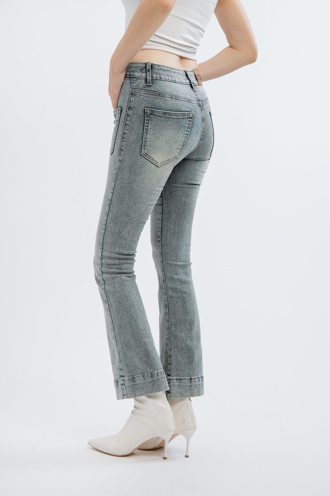 Elora Vintage Wash Bootcut Jeans