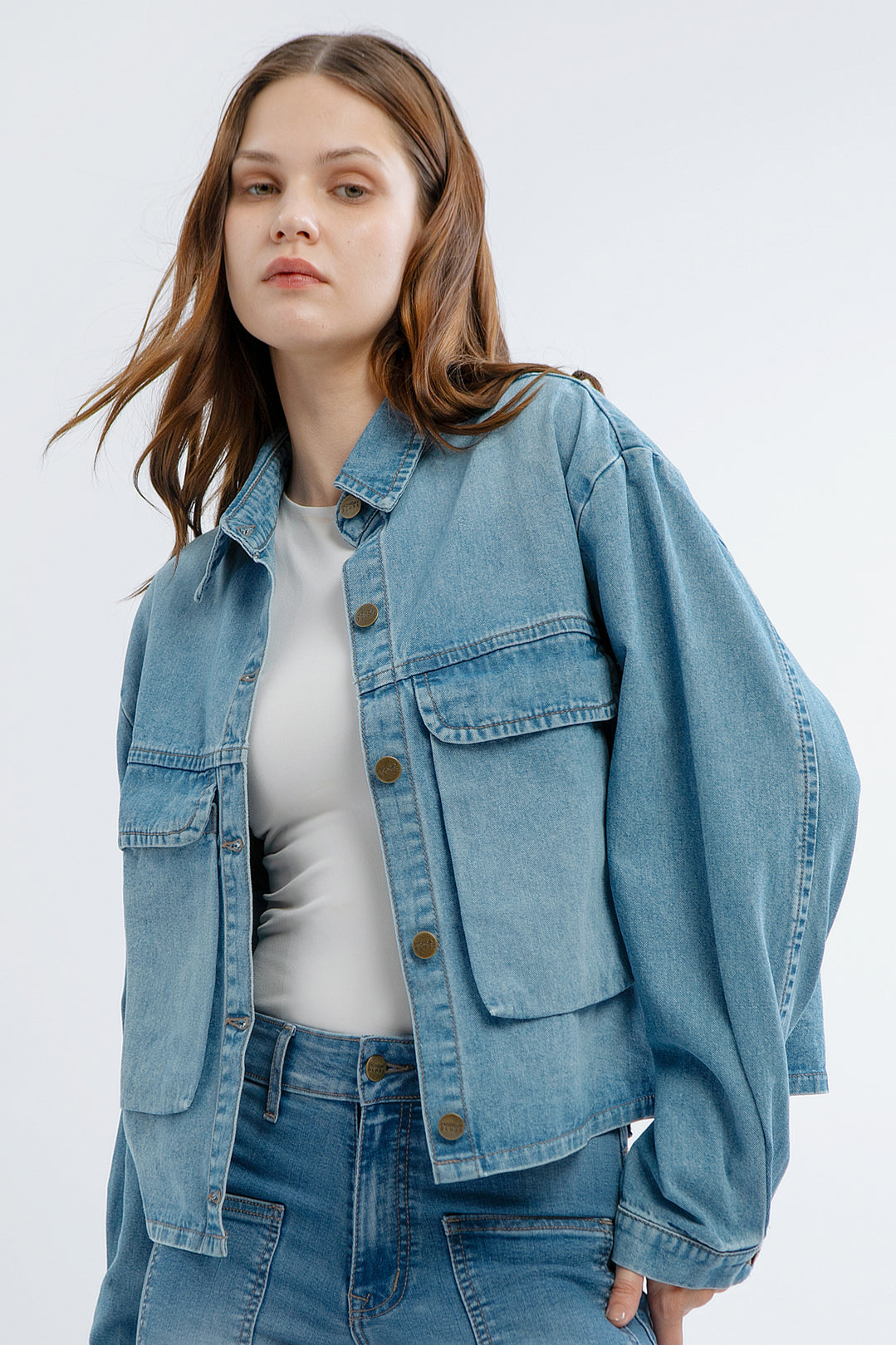 Monday Blues Lumi Denim Shirt Jacket