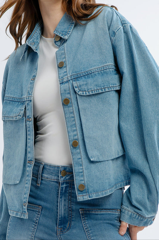 Monday Blues Lumi Denim Shirt Jacket
