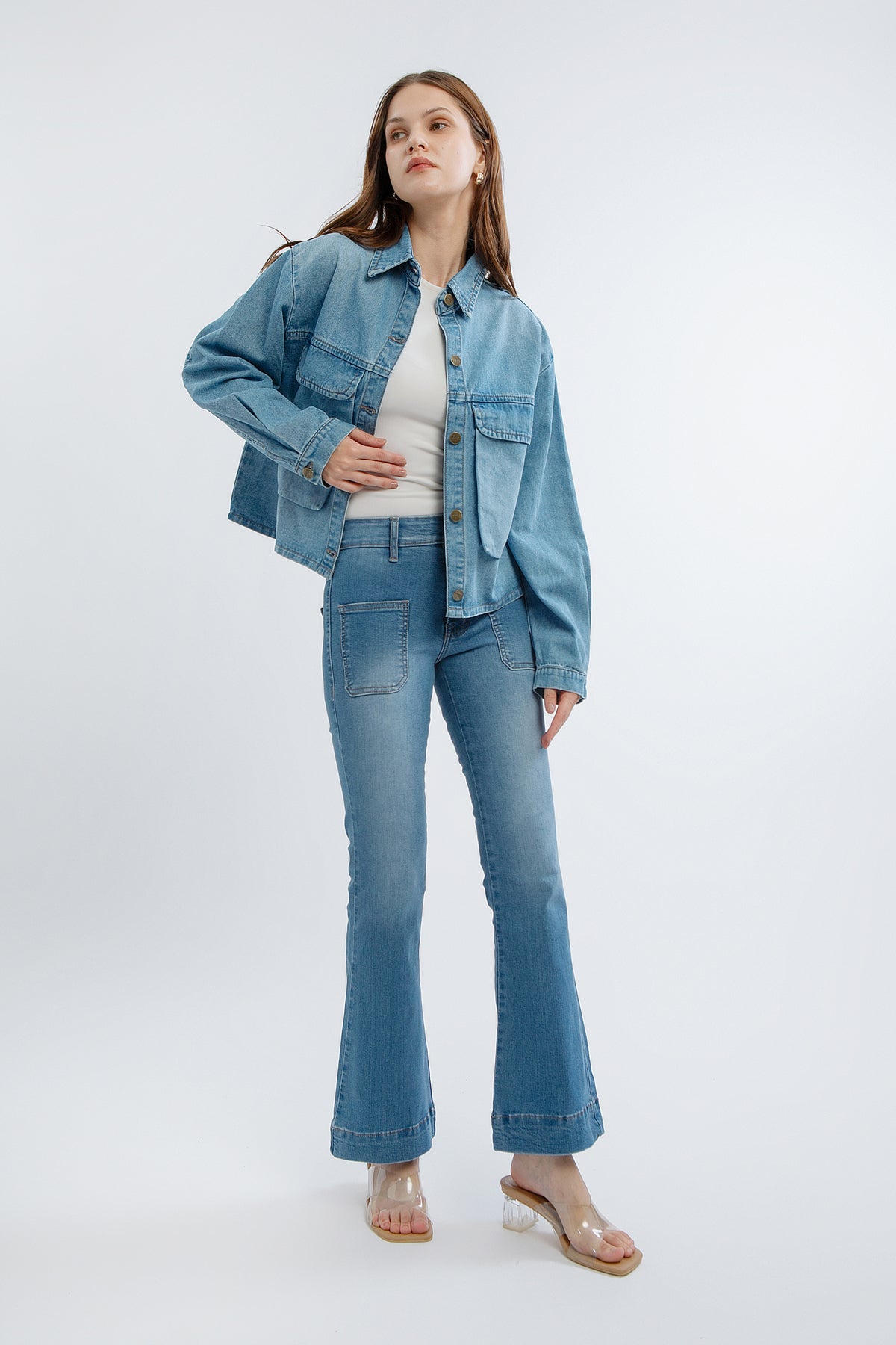 Monday Blues Lumi Denim Shirt Jacket