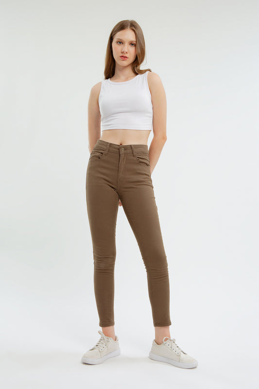Olive Skinny Pants