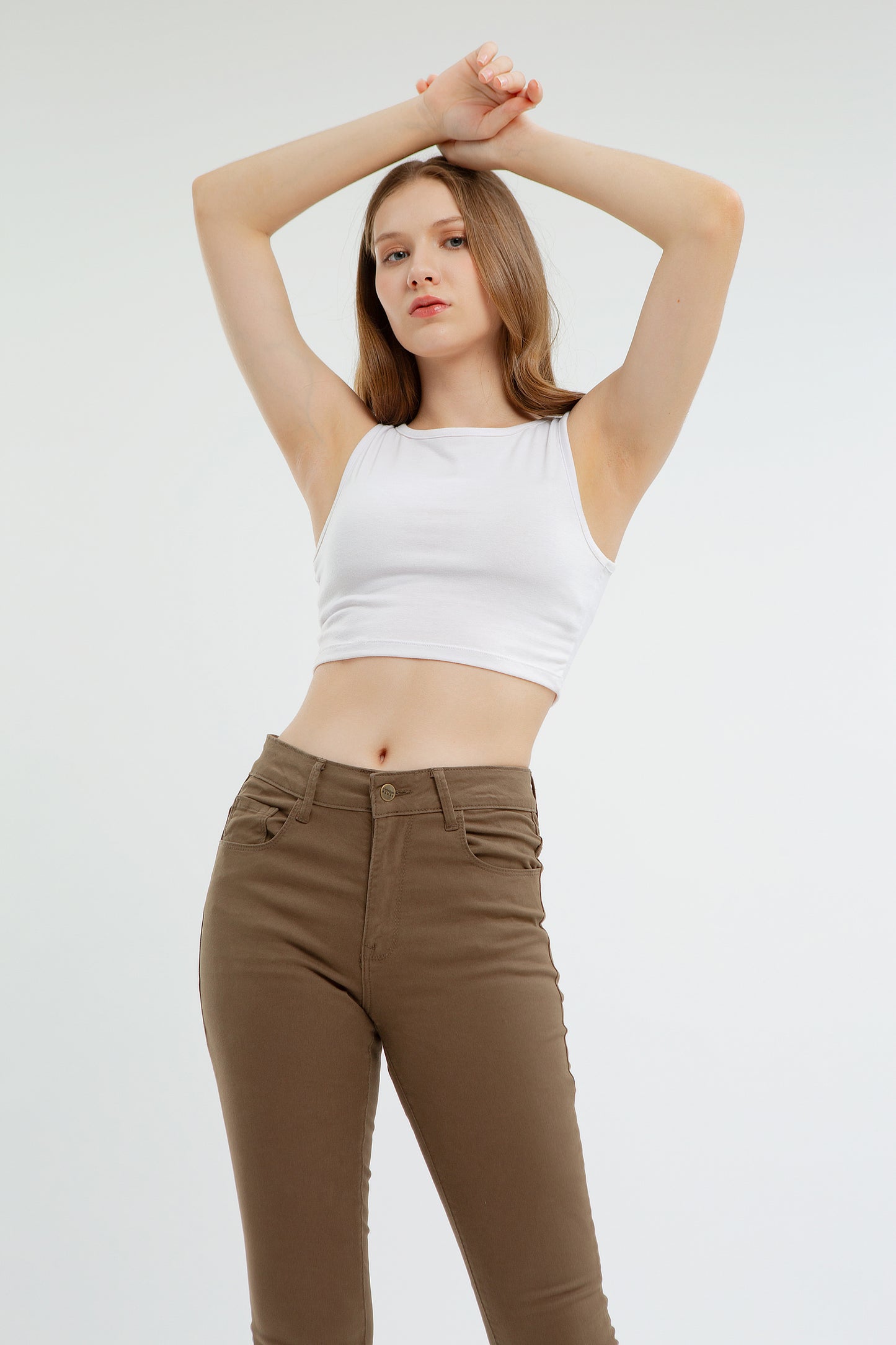 Olive Skinny Pants