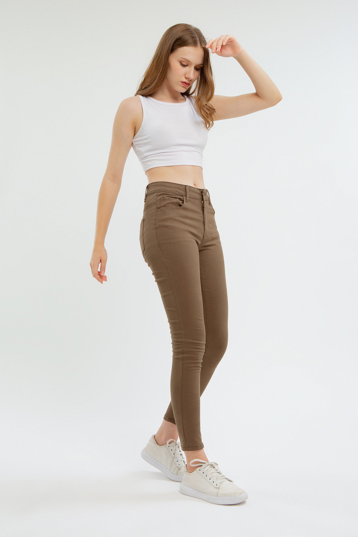 Olive Skinny Pants