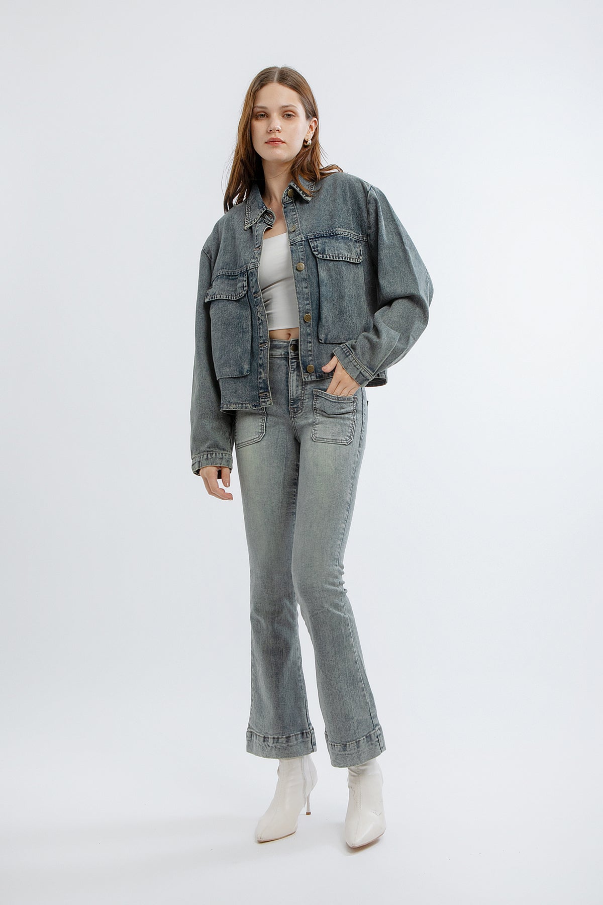 Sora Denim Shirt Jacket