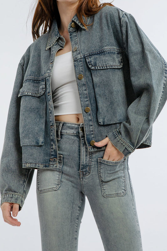 Sora Denim Shirt Jacket