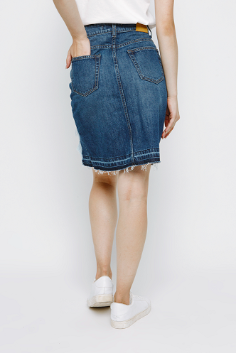 Floren Basic Denim Skirt