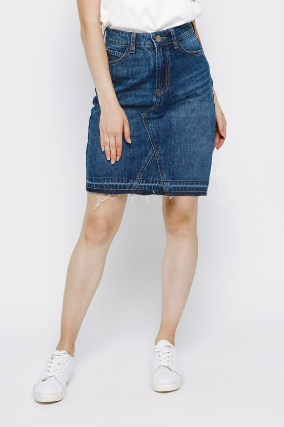Floren Basic Denim Skirt