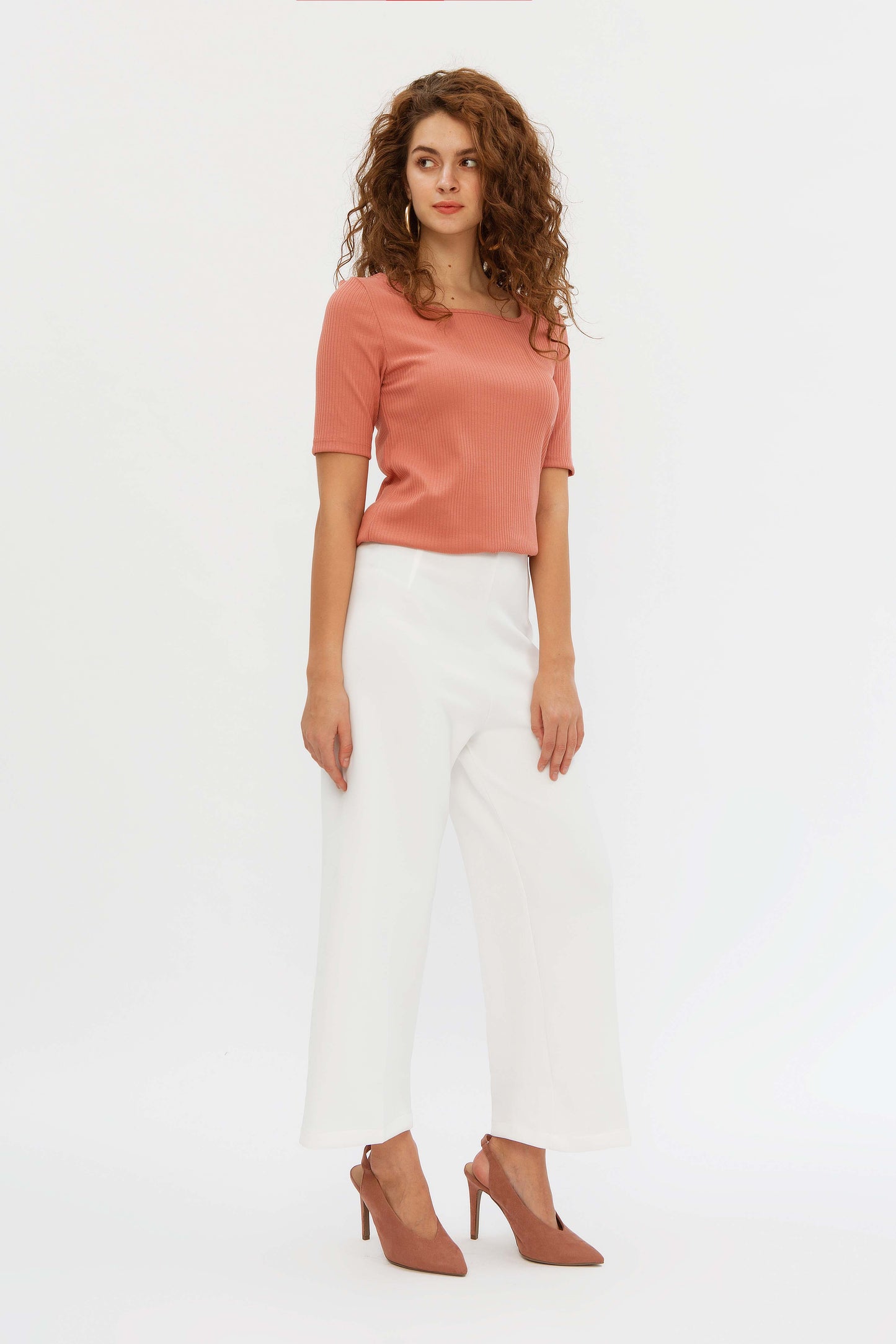 Claire Culottes White