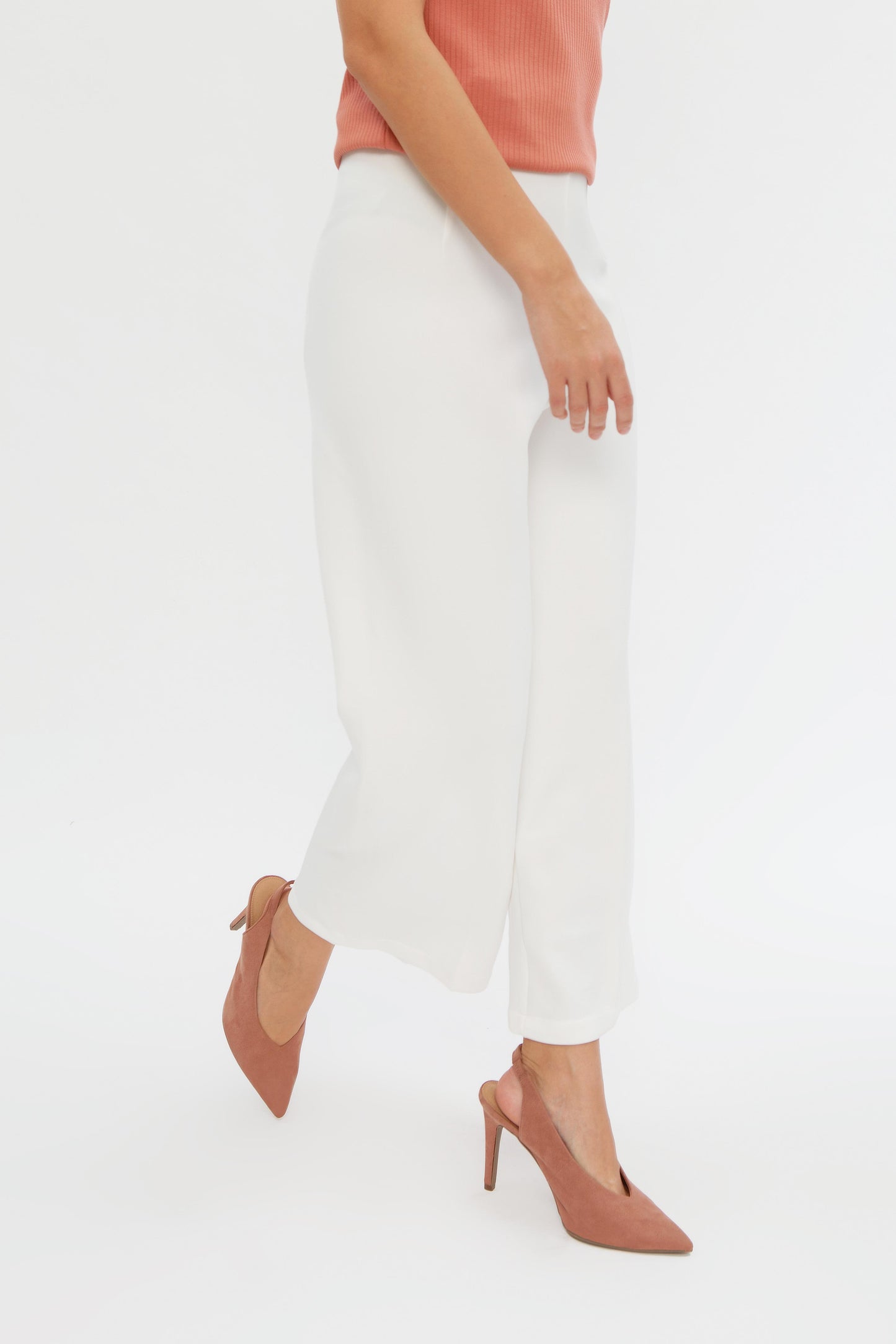 Claire Culottes White