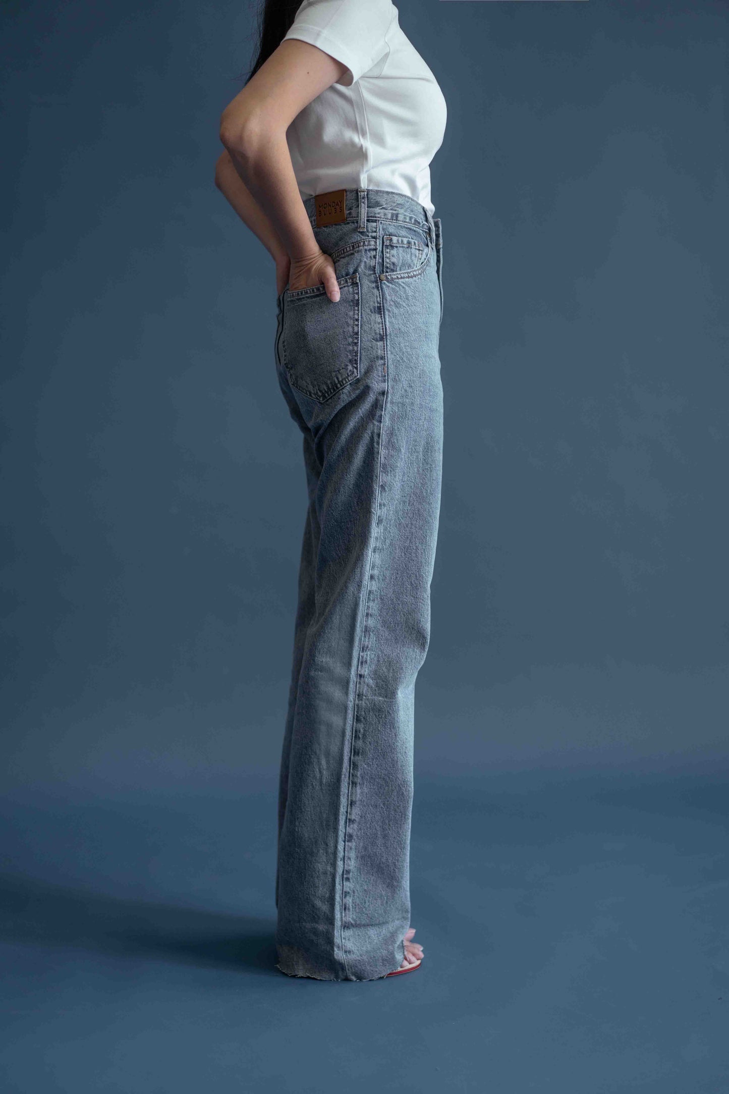 Lou High Waist Straight Loose Jeans