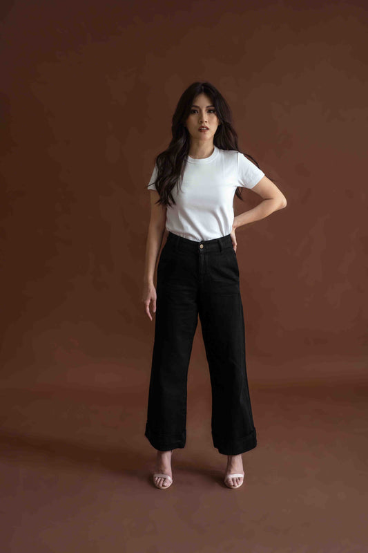 Voi Flared Black Workpants x Anita Lundy