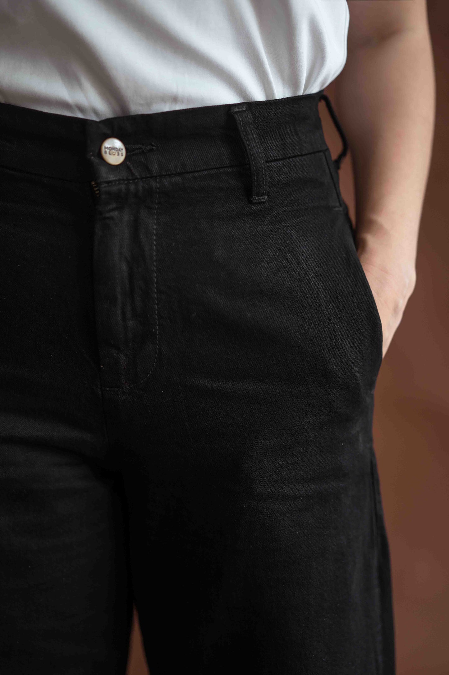 Voi Flared Black Workpants x Anita Lundy