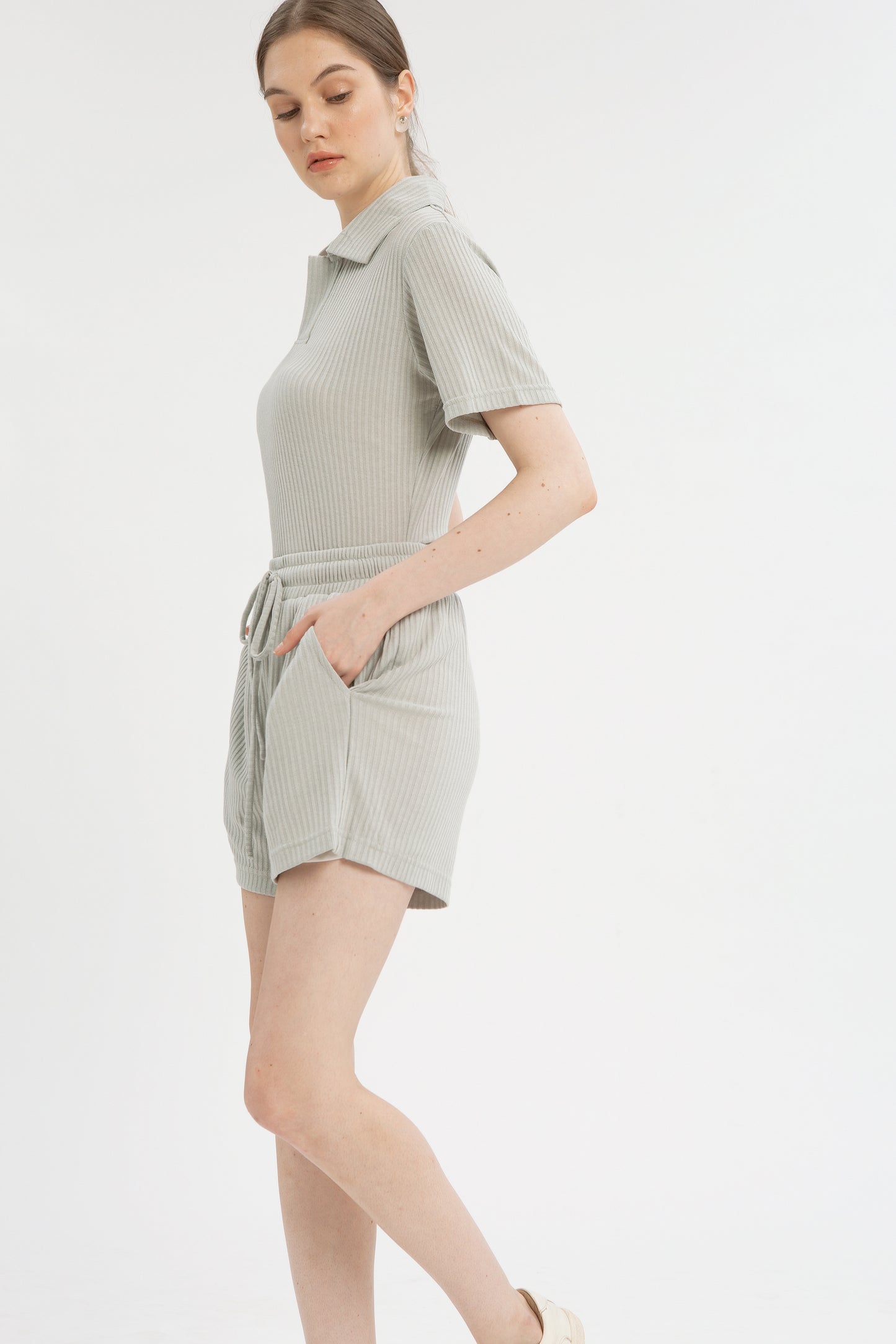 Haru Set in Dusty Green