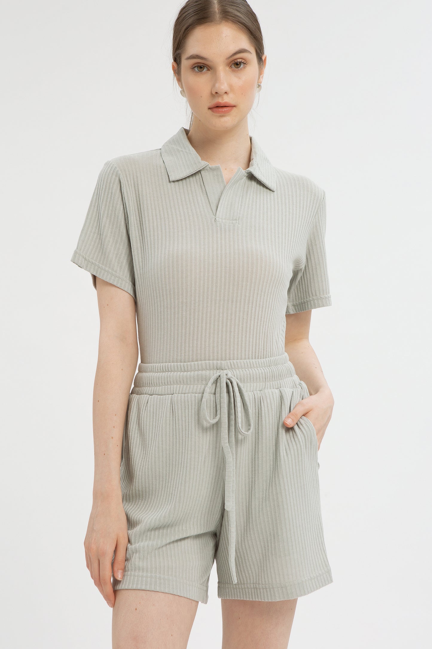 Haru Set in Dusty Green