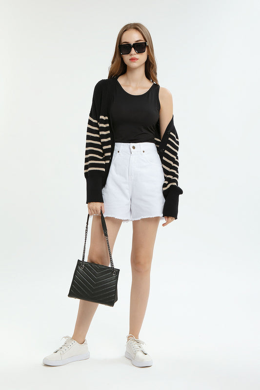 Cecil Short Jeans in White