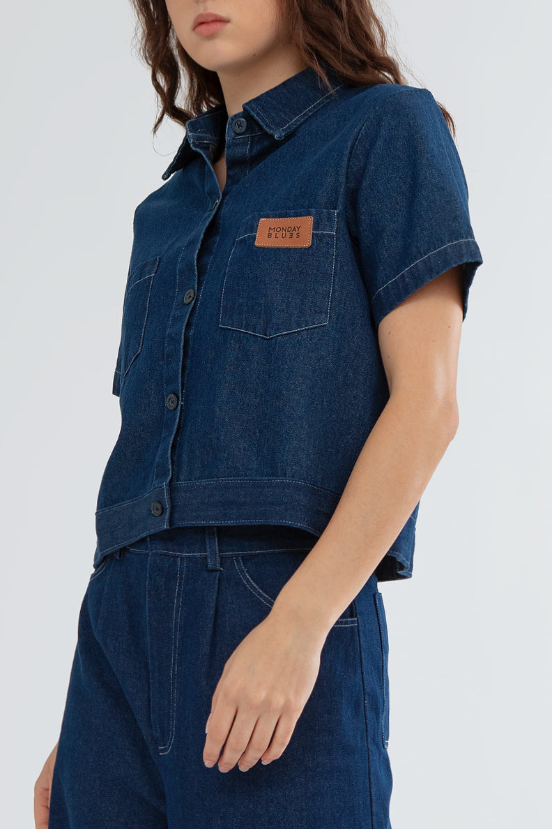 Lora Denim Top