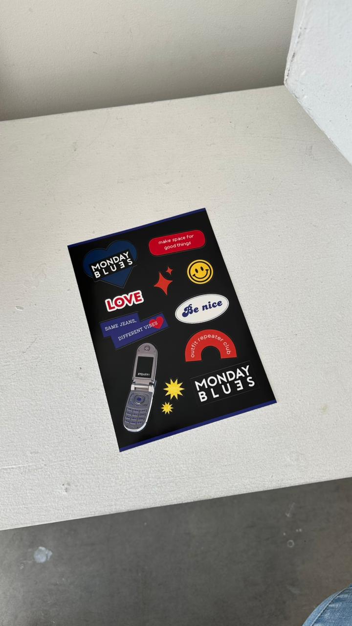 It's Monday Blues Sticker