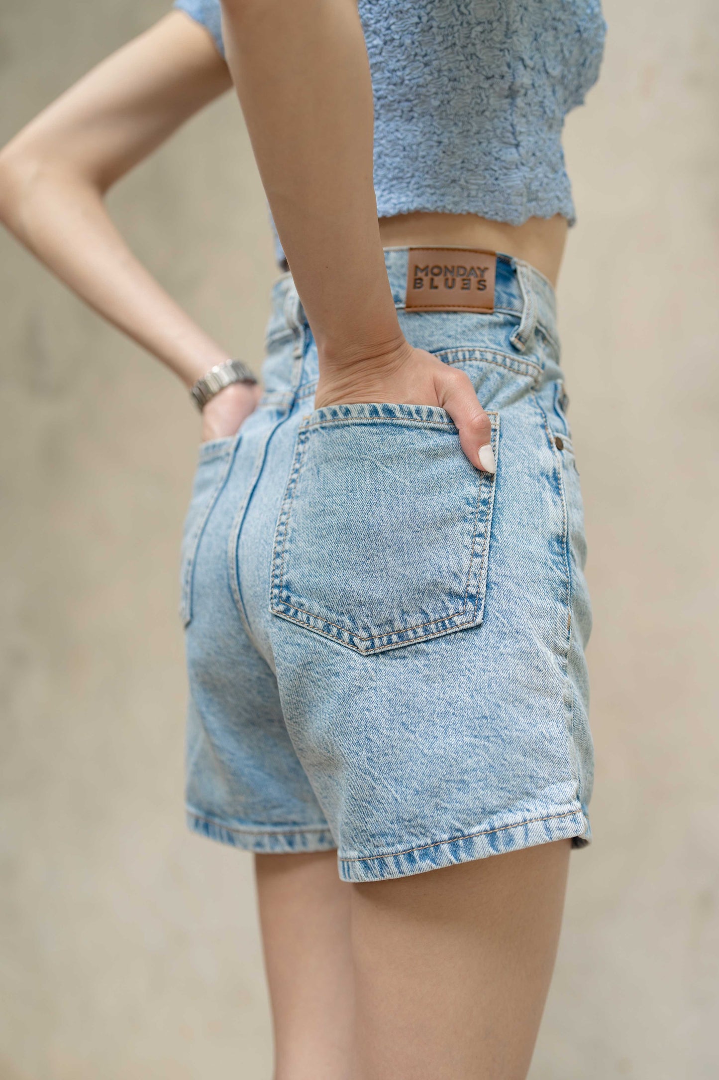 Message Denim Shorts x Honey Kwok