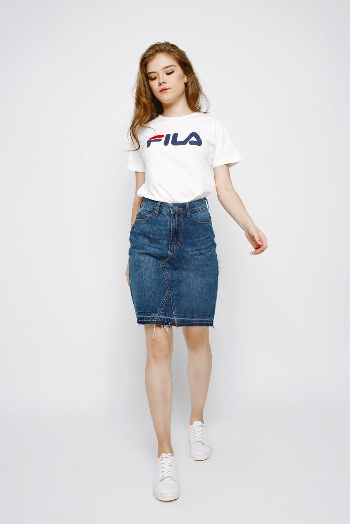 Floren Basic Denim Skirt