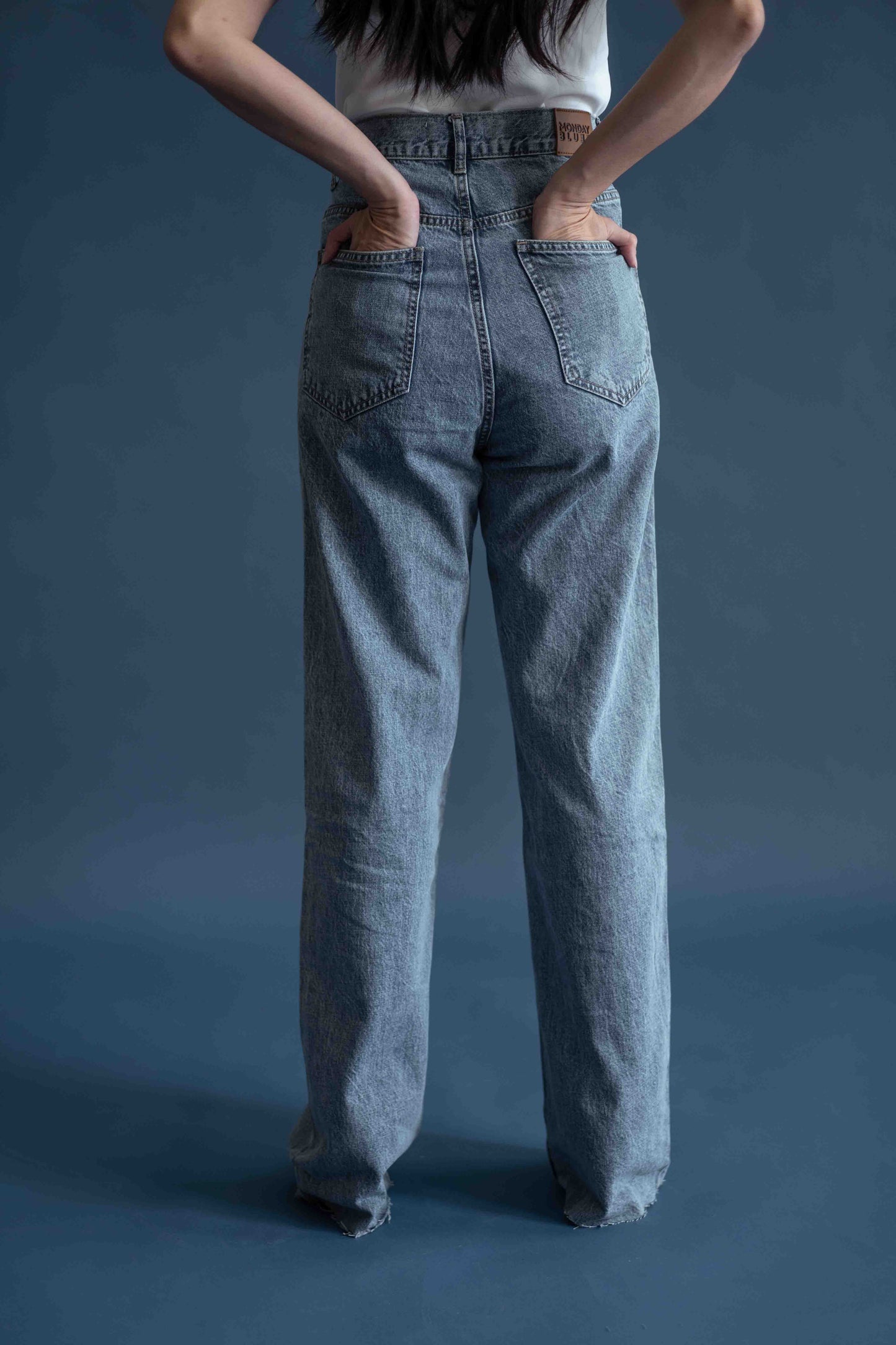 Lou High Waist Straight Loose Jeans